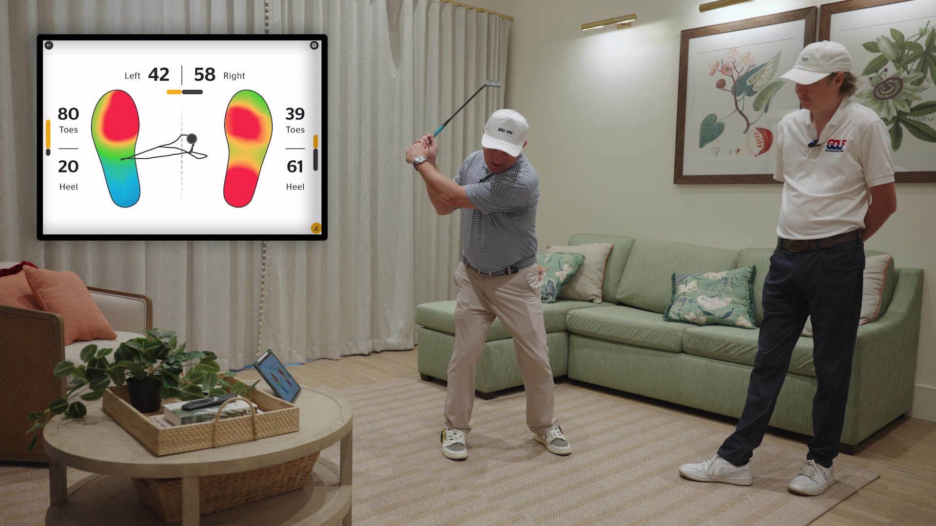 Work on your swing's balance anywhere, anytime with this training aid