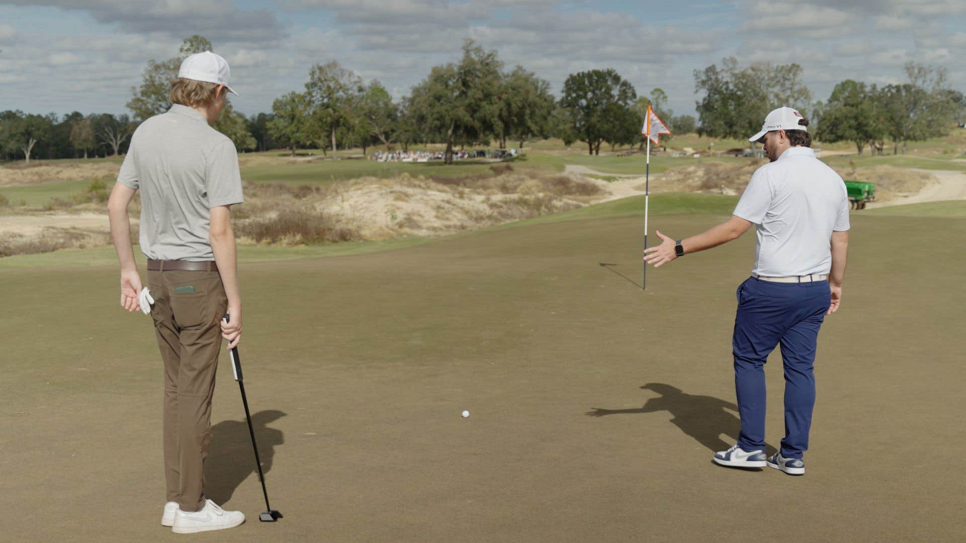 A simple pre-shot trick to dial in your speed on lag putts