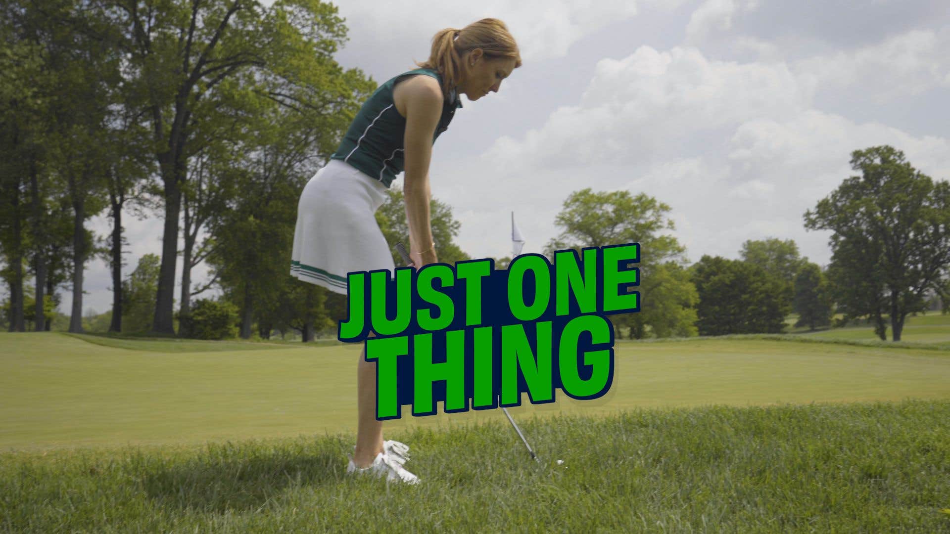 When you’re stuck in deep rough around a green, try this