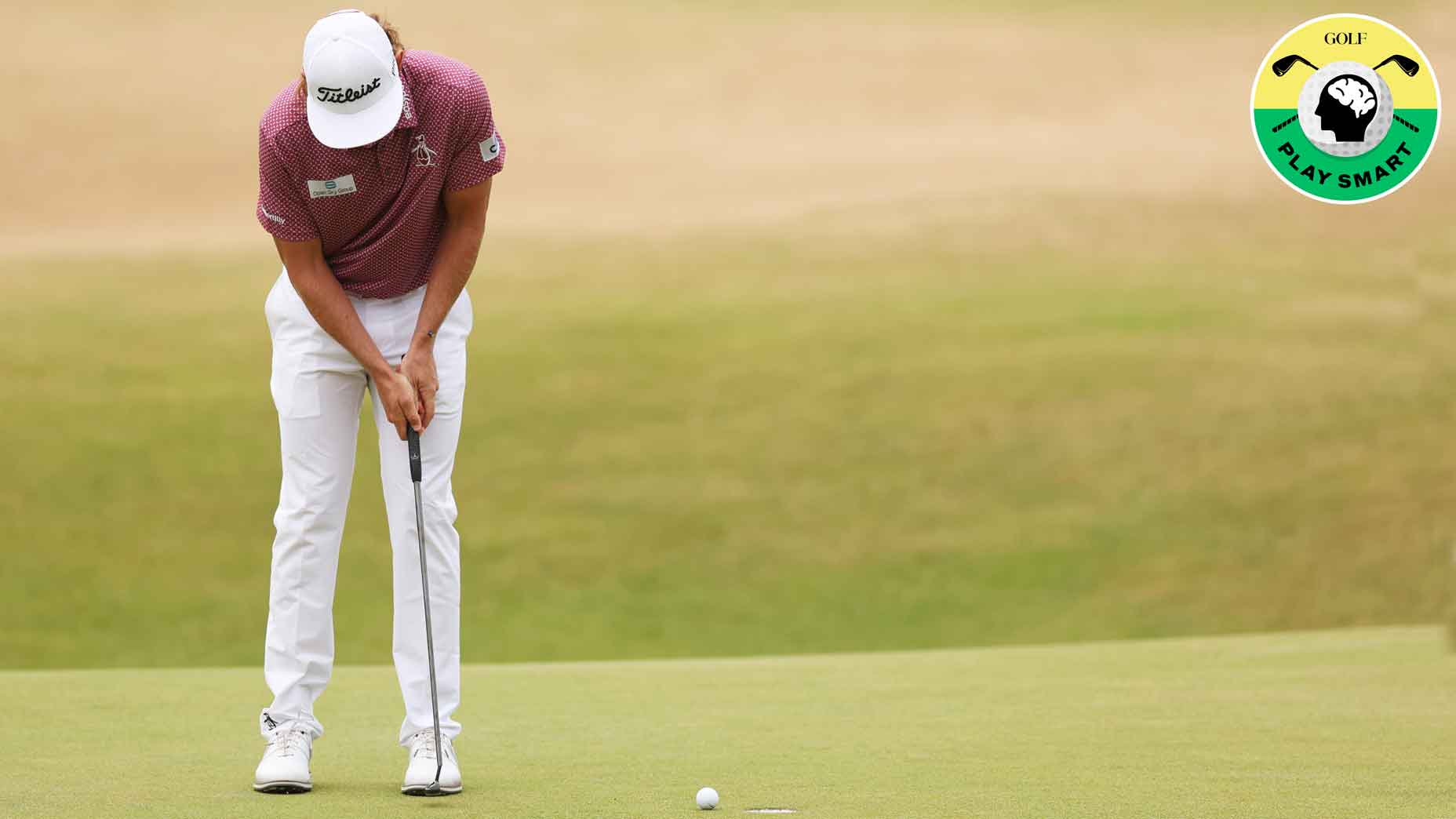 cam smith putts during the 2022 open championship at st andrews