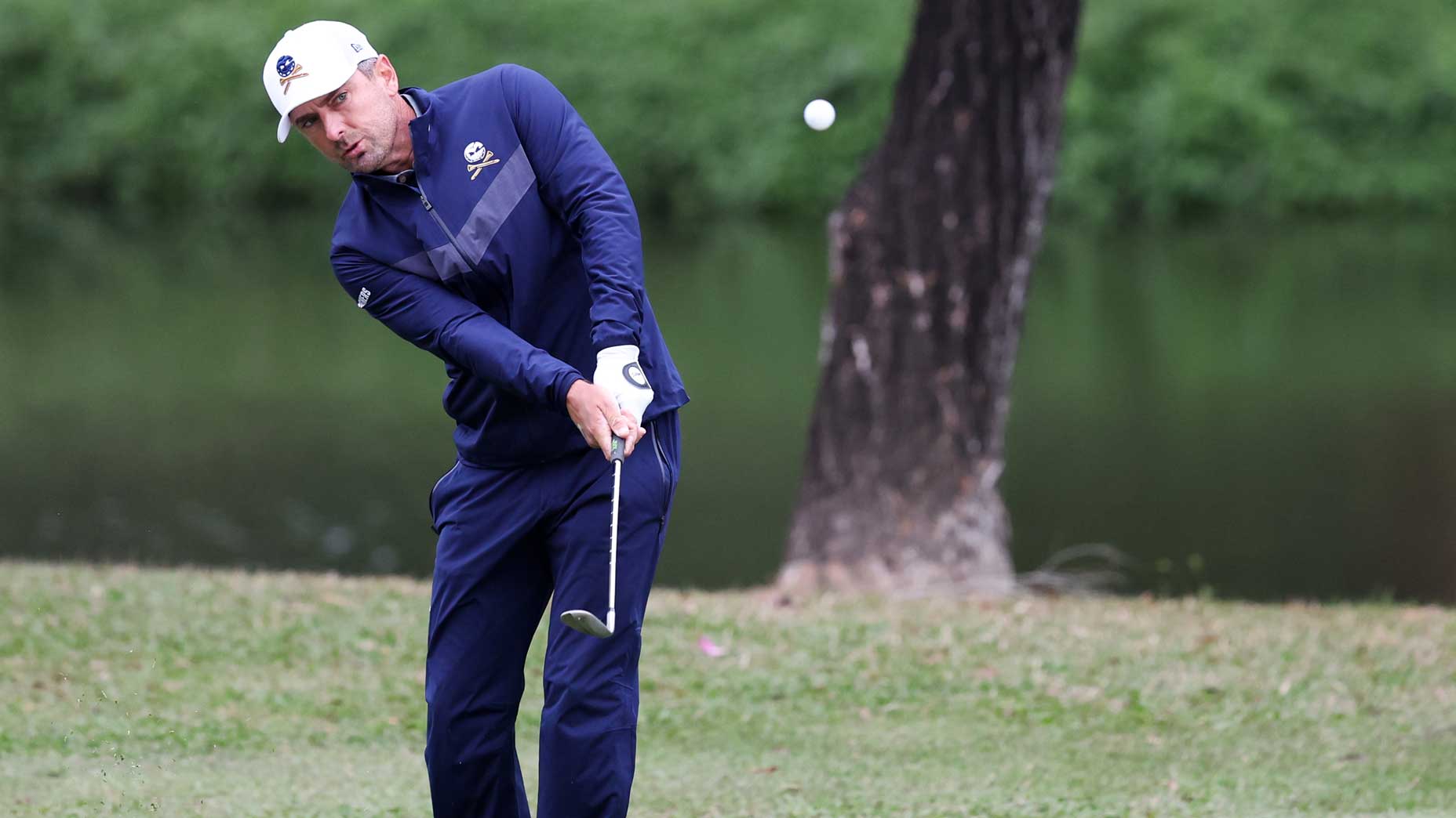 PGA Tour pro Charles Howell III plays a shot at LIV Hong Kong.