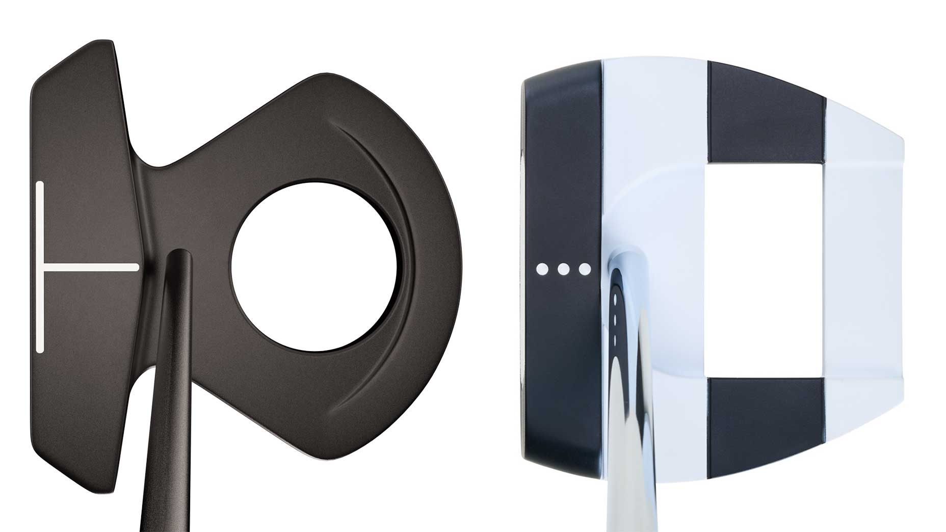 A photo of zero-torque putters.