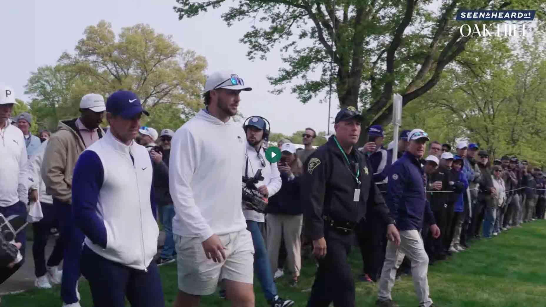 Rory McIlroy and Josh Allen