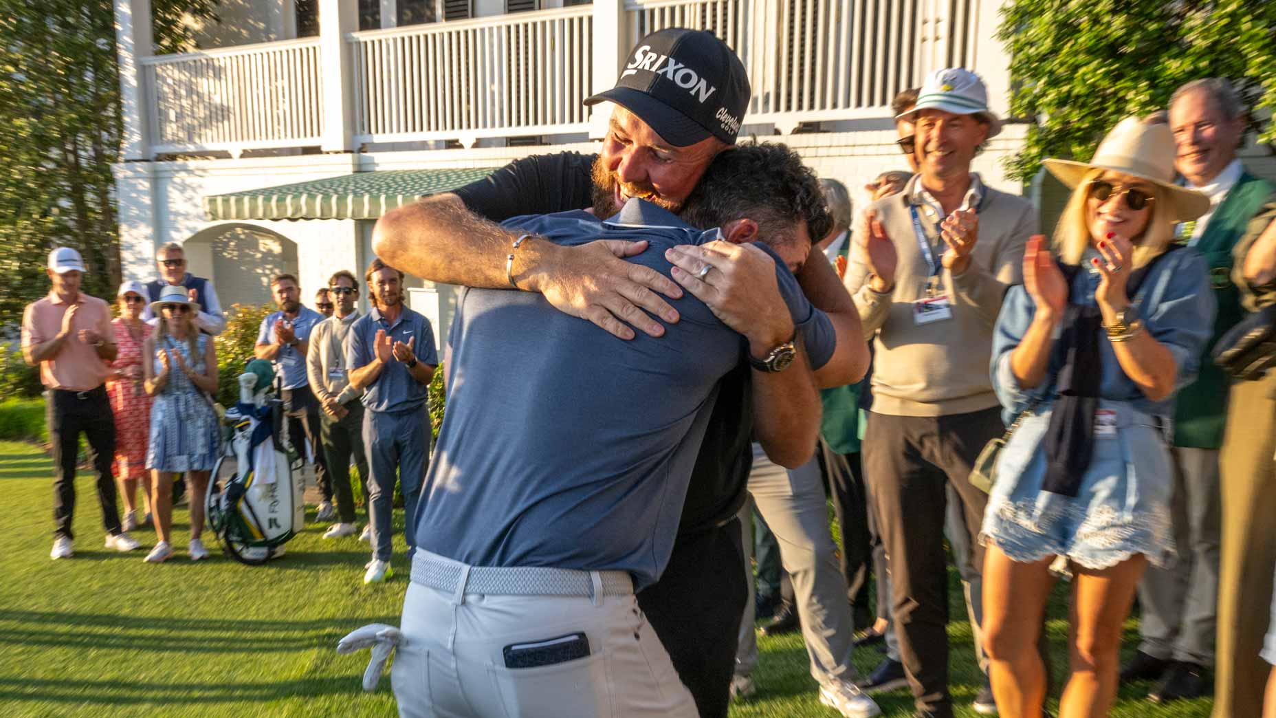 Shane Lowry and Rory McIlroy shared a meaningful embrace after McIlroy's Masters win.