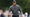 Tiger Woods walks down a fairway at the 2024 Masters.